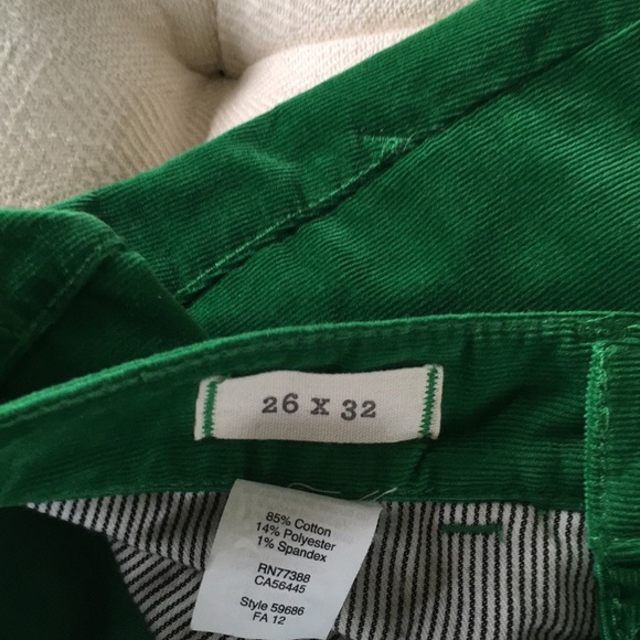 MADEWELL Green Skinny Corduroy Pants Size 26 - Picture 8 of 8